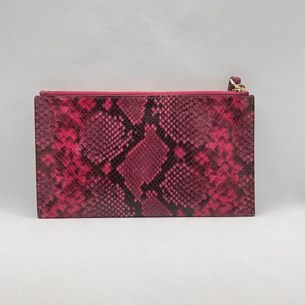Michael Kors Jet Set Python Print Crimson Red Bla… - image 2